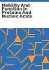 Mobility_and_function_in_proteins_and_nucleic_acids