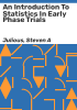 An_introduction_to_statistics_in_early_phase_trials