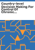 Country-level_decision_making_for_control_of_chronic_diseases