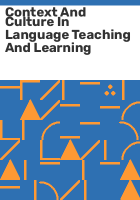 Context_and_culture_in_language_teaching_and_learning