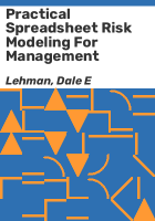 Practical_spreadsheet_risk_modeling_for_management