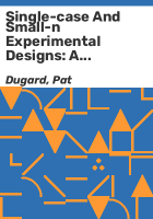 Single-case_and_small-n_experimental_designs