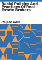 Racial_policies_and_practices_of_real_estate_brokers