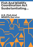 Fish_and_Wildlife_Coordination_Act_Susbstantiating_Report