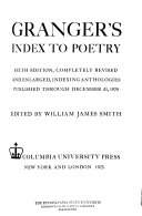 Granger's index to poetry