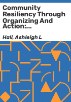 Community_resiliency_through_organizing_and_action
