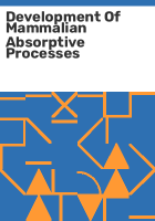 Development_of_mammalian_absorptive_processes