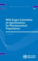 WHO_Expert_Committee_on_Specifications_for_Pharmaceutical_Preparations