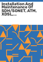 Installation_and_maintenance_of_SDH_SONET__ATM__xDSL__and_synchronization_networks