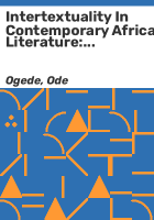 Intertextuality_in_contemporary_African_literature