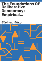 The_foundations_of_deliberative_democracy