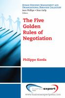 The_five_golden_rules_of_negotiation