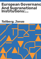 European_governance_and_supranational_institutions