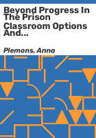 Beyond_progress_in_the_prison_classroom_options_and_opportunities
