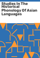 Studies_in_the_historical_phonology_of_Asian_languages