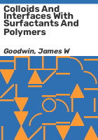 Colloids_and_interfaces_with_surfactants_and_polymers