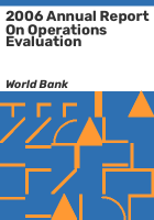 2006_annual_report_on_operations_evaluation