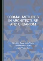Formal methods in architecture and urbanism
