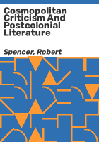 Cosmopolitan_criticism_and_postcolonial_literature