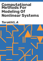 Computational_methods_for_modeling_of_nonlinear_systems