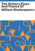 The_history_plays_and_poems_of_William_Shakespeare