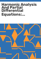 Harmonic_analysis_and_partial_differential_equations
