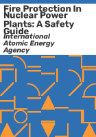 Fire protection in nuclear power plants