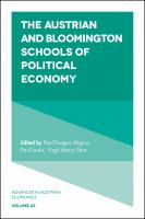 The Austrian and Bloomington schools of political economy