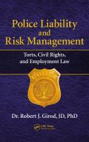 Police liability and risk management