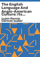 The_English_language_and_Anglo-American_culture