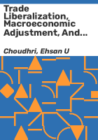 Trade_liberalization__macroeconomic_adjustment__and_welfare