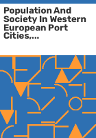 Population and society in western European port cities, c.1650-1939
