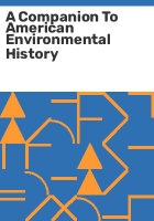 A_companion_to_American_environmental_history