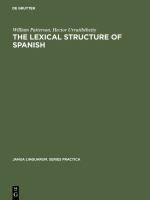The_lexical_structure_of_Spanish
