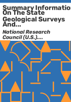 Summary_information_on_the_State_Geological_Surveys_and_the_United_States_Geological_Survey