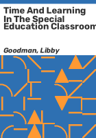 Time_and_learning_in_the_special_education_classroom