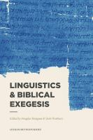 Linguistics___biblical_exegesis